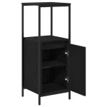 vidaXL Dulap de baie cu rafturi Stejar negru 36x35x95 cm