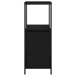 vidaXL Dulap de baie cu rafturi Stejar negru 36x35x95 cm