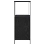vidaXL Dulap de baie cu rafturi Stejar negru 36x35x95 cm