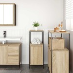 vidaXL Dulap de baie cu rafturi Stejar Sonoma 36x35x95 cm