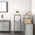 vidaXL Dulap de baie cu rafturi Gri Sonoma 36x35x95 cm