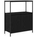 vidaXL Dulap de baie cu rafturi Stejar negru 76,5x35x95 cm