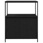 vidaXL Dulap de baie cu rafturi Stejar negru 76,5x35x95 cm