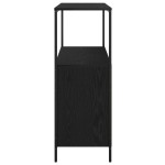 vidaXL Dulap de baie cu rafturi Stejar negru 76,5x35x95 cm