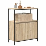 vidaXL Dulap de baie cu rafturi Stejar Sonoma 76,5x35x95 cm