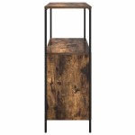 vidaXL Dulap de baie cu rafturi stejar afumat 76,5x35x95 cm