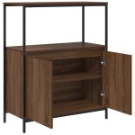 vidaXL Dulap de baie cu rafturi Stejar maro 76,5x35x95 cm