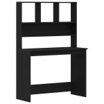 vidaXL Birou cu rafturi, stejar negru, 102x45x148 cm, lemn prelucrat vidaXL Birou cu rafturi, stejar negru, 102x45x148 cm, lemn prelucrat