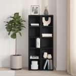vidaXL Dulapuri CD-uri 2 buc Stejar negru 21x16x93,5 cm Lemn prelucrat vidaXL Dulapuri CD-uri 2 buc Stejar negru 21x16x93,5 cm Lemn prelucrat