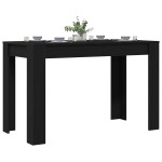 vidaXL Masa de sufragerie din stejar negru 120x60x76 cm lemn prelucrat