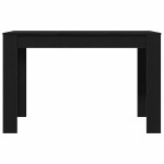 vidaXL Masa de sufragerie din stejar negru 120x60x76 cm lemn prelucrat