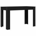 vidaXL Masa de sufragerie din stejar negru 120x60x76 cm lemn prelucrat