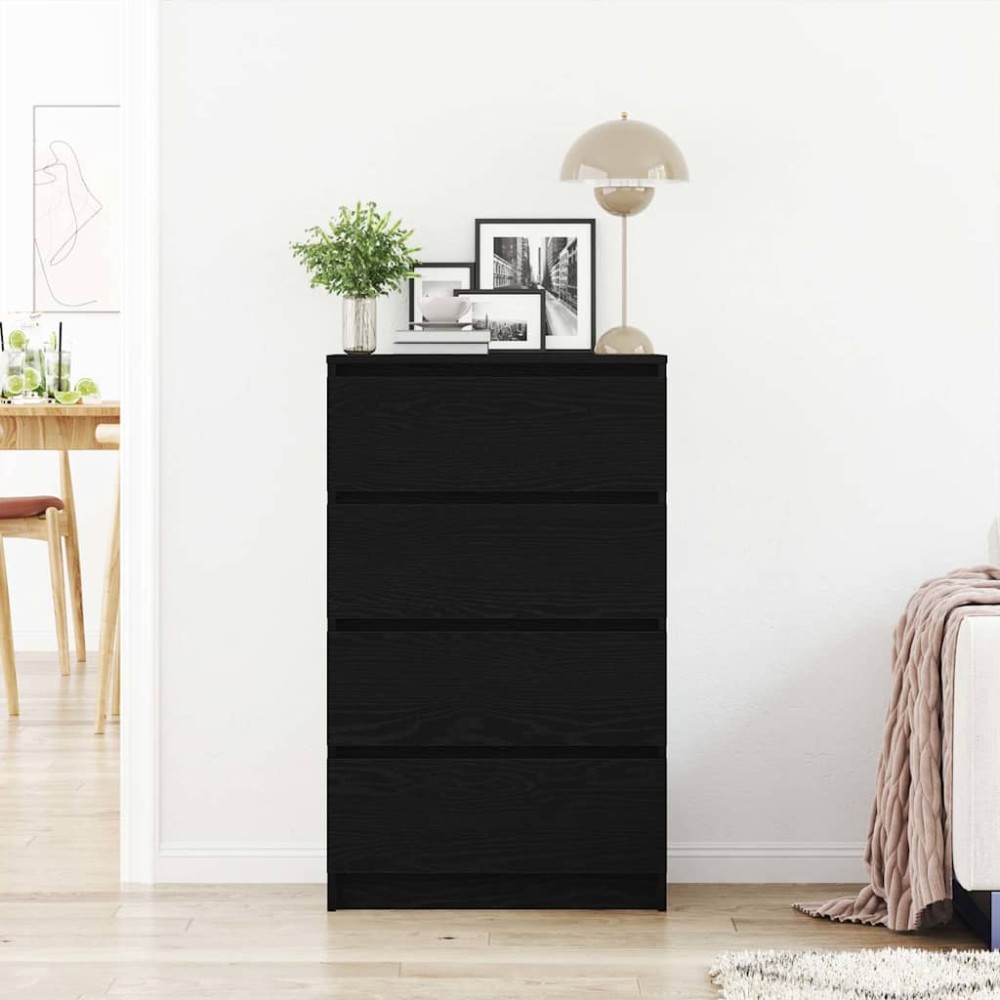 vidaXL Bufetă Stejar negru 60x35x98,5 cm Lemn prelucrat
