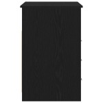 vidaXL Birou cu sertare, stejar negru, 102x50x76 cm, lemn prelucrat
