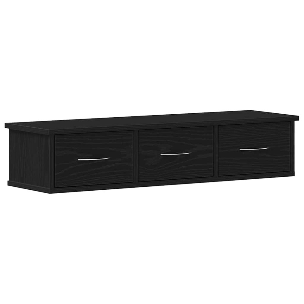 vidaXL Dulap de perete Stejar negru 88x26x18,5 cm Lemn prelucrat