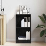 vidaXL Bibliotecă Stejar negru 40x24x76 cm Lemn prelucrat vidaXL Bibliotecă Stejar negru 40x24x76 cm Lemn prelucrat
