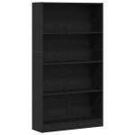 vidaXL Bibliotecă cu 4 etaje Stejar negru 80x24x143 cm Lemn prelucrat vidaXL Bibliotecă cu 4 etaje Stejar negru 80x24x143 cm Lemn prelucrat