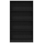 vidaXL Bibliotecă cu 4 etaje Stejar negru 80x24x143 cm Lemn prelucrat vidaXL Bibliotecă cu 4 etaje Stejar negru 80x24x143 cm Lemn prelucrat