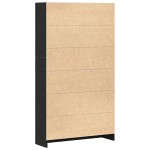 vidaXL Bibliotecă cu 4 etaje Stejar negru 80x24x143 cm Lemn prelucrat vidaXL Bibliotecă cu 4 etaje Stejar negru 80x24x143 cm Lemn prelucrat