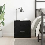 vidaXL Noptiera stejar negru 40x30x40 cm lemn prelucrat