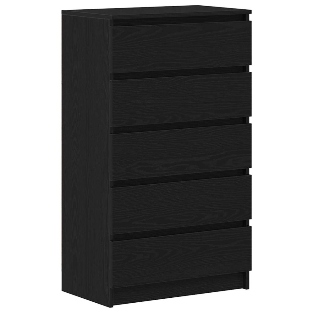 vidaXL Dulap cu sertar, stejar negru, 60x36x103 cm, lemn prelucrat