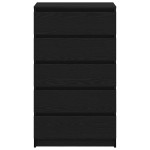 vidaXL Dulap cu sertar, stejar negru, 60x36x103 cm, lemn prelucrat