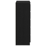 vidaXL Dulap cu sertar, stejar negru, 60x36x103 cm, lemn prelucrat