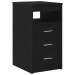 vidaXL Dulap cu sertare, stejar negru, 40x50x76 cm, lemn prelucrat vidaXL Dulap cu sertare, stejar negru, 40x50x76 cm, lemn prelucrat