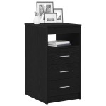 vidaXL Dulap cu sertare, stejar negru, 40x50x76 cm, lemn prelucrat vidaXL Dulap cu sertare, stejar negru, 40x50x76 cm, lemn prelucrat