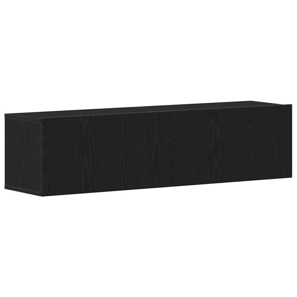 vidaXL Dulap TV Stejar negru 120x30x30,5 cm Lemn prelucrat