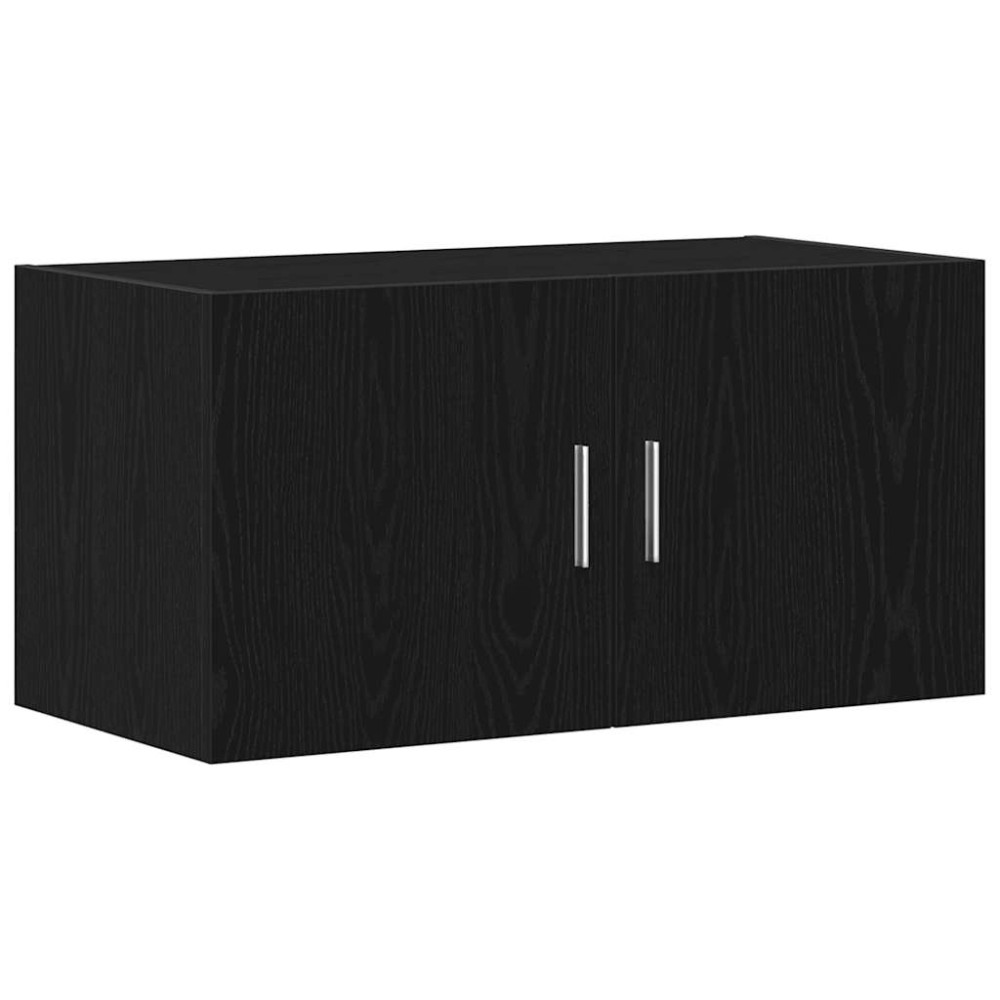 vidaXL Dulap de perete Stejar negru 80x39x40 cm Lemn prelucrat