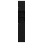 vidaXL Dulap de baie stejar negru 32x25,5x190 cm lemn prelucrat vidaXL Dulap de baie stejar negru 32x25,5x190 cm lemn prelucrat