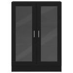 vidaXL Dulap cu cărți stejar negru 82,5x30,5x115 cm lemn prelucrat vidaXL Dulap cu cărți stejar negru 82,5x30,5x115 cm lemn prelucrat