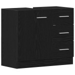 vidaXL Dulap pentru chiuvetă Stejar negru 63x30x54 cm Lemn prelucrat vidaXL Dulap pentru chiuvetă Stejar negru 63x30x54 cm Lemn prelucrat