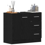 vidaXL Dulap pentru chiuvetă Stejar negru 63x30x54 cm Lemn prelucrat vidaXL Dulap pentru chiuvetă Stejar negru 63x30x54 cm Lemn prelucrat