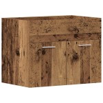 vidaXL Dulap chiuvetă baie, lemn vechi, 60x38,5x46 cm, lemn prelucrat vidaXL Dulap chiuvetă baie, lemn vechi, 60x38,5x46 cm, lemn prelucrat