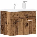 vidaXL Dulap chiuvetă baie, lemn vechi, 60x38,5x46 cm, lemn prelucrat vidaXL Dulap chiuvetă baie, lemn vechi, 60x38,5x46 cm, lemn prelucrat