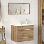 vidaXL Dulap pentru chiuveta de baie Stejar Artisan Lemn prelucrat vidaXL Dulap pentru chiuveta de baie Stejar Artisan Lemn prelucrat