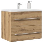vidaXL Dulap pentru chiuveta de baie Stejar Artisan Lemn prelucrat vidaXL Dulap pentru chiuveta de baie Stejar Artisan Lemn prelucrat