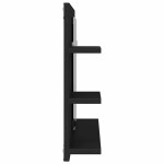 vidaXL Dulap cu oglindă pentru baie, stejar negru, 90x11x45 cm, lemn stratificat vidaXL Dulap cu oglindă pentru baie, stejar negru, 90x11x45 cm, lemn stratificat