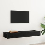 vidaXL Mobilier TV cu lumini LED, 2 buc., stejar negru, 60x35x15,5 cm vidaXL Mobilier TV cu lumini LED, 2 buc., stejar negru, 60x35x15,5 cm
