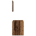 vidaXL Set mobilier de baie, 2 piese, lemn vechi, lemn prelucrat vidaXL Set mobilier de baie, 2 piese, lemn vechi, lemn prelucrat
