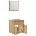 vidaXL Set mobilier de baie, 2 piese, stejar artizanal, lemn prelucrat vidaXL Set mobilier de baie, 2 piese, stejar artizanal, lemn prelucrat
