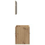 vidaXL Set mobilier de baie, 2 piese, stejar artizanal, lemn prelucrat vidaXL Set mobilier de baie, 2 piese, stejar artizanal, lemn prelucrat