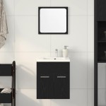 vidaXL Set de mobilier de baie din 2 piese din lemn de stejar negru vidaXL Set de mobilier de baie din 2 piese din lemn de stejar negru