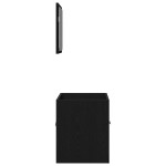 vidaXL Set de mobilier de baie din 2 piese din lemn de stejar negru vidaXL Set de mobilier de baie din 2 piese din lemn de stejar negru
