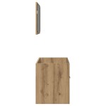 vidaXL Set mobilier de baie, 2 piese, stejar artizanal, lemn prelucrat vidaXL Set mobilier de baie, 2 piese, stejar artizanal, lemn prelucrat
