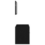vidaXL Set de mobilier de baie din 2 piese din lemn de stejar negru vidaXL Set de mobilier de baie din 2 piese din lemn de stejar negru