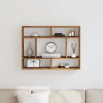 vidaXL Raft de perete, lemn vechi, 75x16x55 cm, lemn prelucrat vidaXL Raft de perete, lemn vechi, 75x16x55 cm, lemn prelucrat