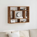 vidaXL Raft de perete, lemn vechi, 75x16x55 cm, lemn prelucrat vidaXL Raft de perete, lemn vechi, 75x16x55 cm, lemn prelucrat
